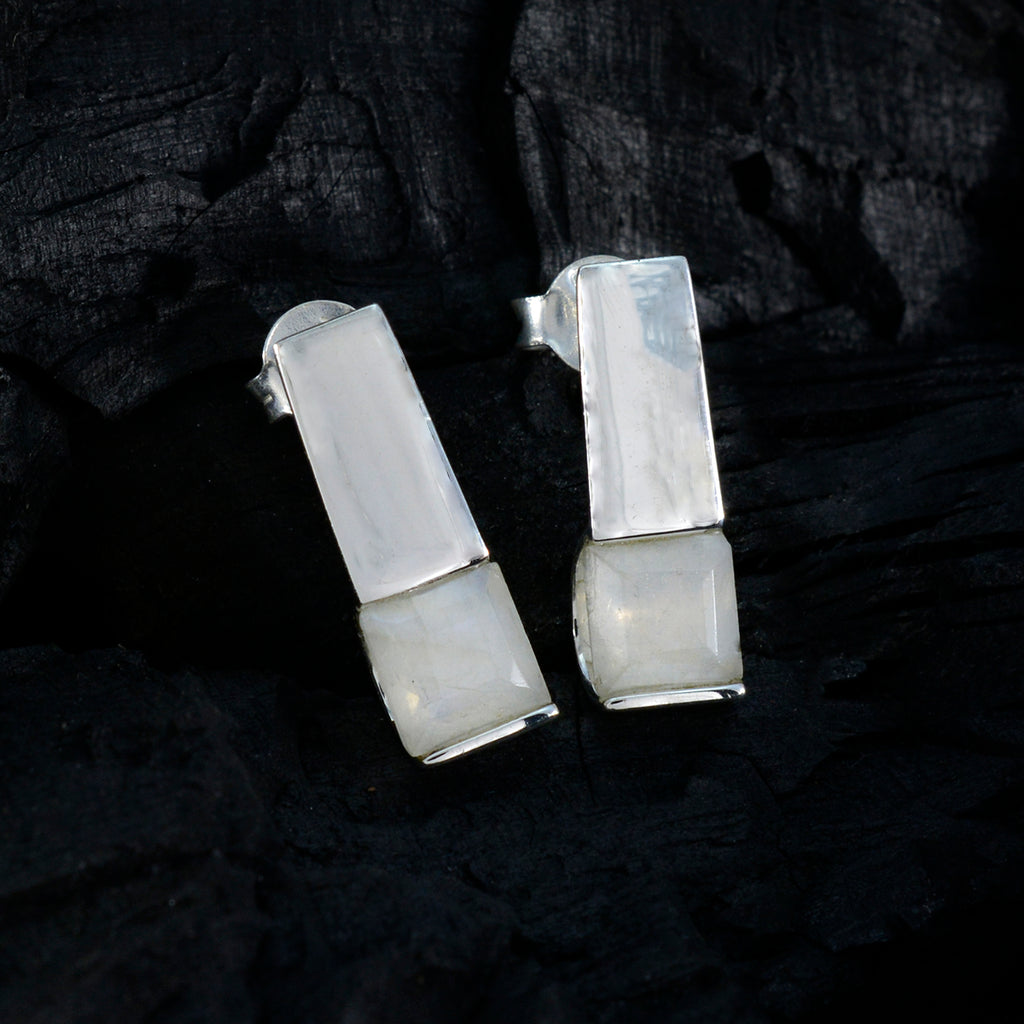 Rainbow-Moonstone-Russian-Luna-Solitaire-Stud-White-925-Silver-Earring