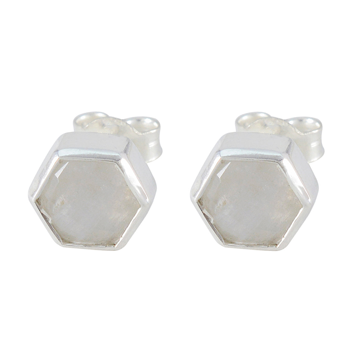 Rainbow-Moonstone-Turkish-Natalie-Solitaire-Stud-White-92.5-Silver-Earring Huvudsaklig produktbild