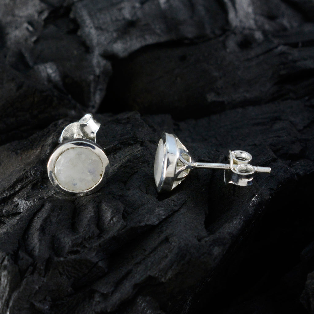 Rainbow-Moonstone-Latin-American-Zoey-Solitaire-Stud-White-Silver-Earring