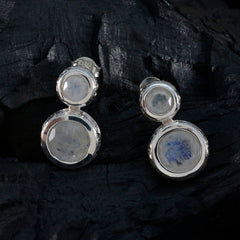 Rainbow-Moonstone-Middle-Eastern-Emilia-Toi-et-Moi-Stud-White-925-Silver-Earring