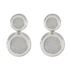 Rainbow-Moonstone-Middle-Eastern-Emilia-Toi-et-Moi-Stud-White-925-Silver-Earring