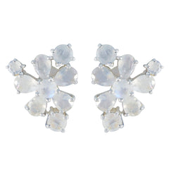 Rainbow-Moonstone-Korean-Harper-multiple-Stud-White-925-Sterling-Silver-Earring