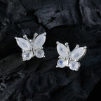 Rainbow-Moonstone-Middle-Eastern-Inès-quarter-Stud-White-Silver-Earring