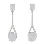 Rainbow-Moonstone-Middle-Eastern-Mei-Toi-et-Moi-Stud-White-Silver-Earring