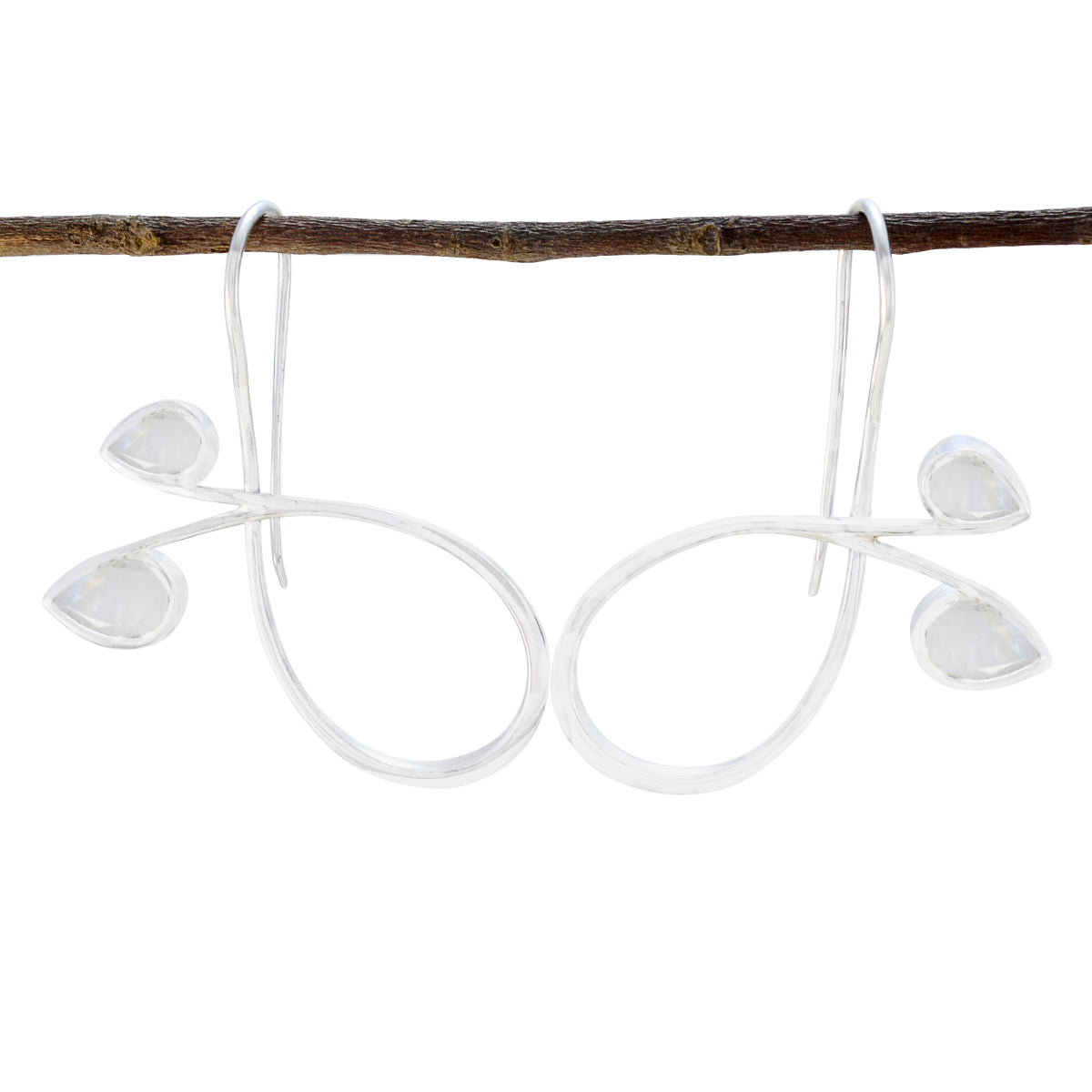 Rainbow-Moonstone-Japanese-Seo-yeon-multiple-Dangle-White-92.5-Silver-Earring