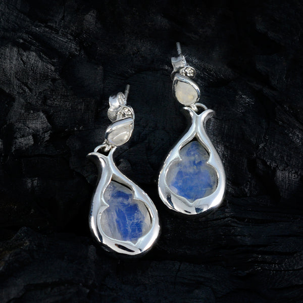 Rainbow-Moonstone-Korean-Isabel-Toi-et-Moi-Stud-White-925-Silver-Earring
