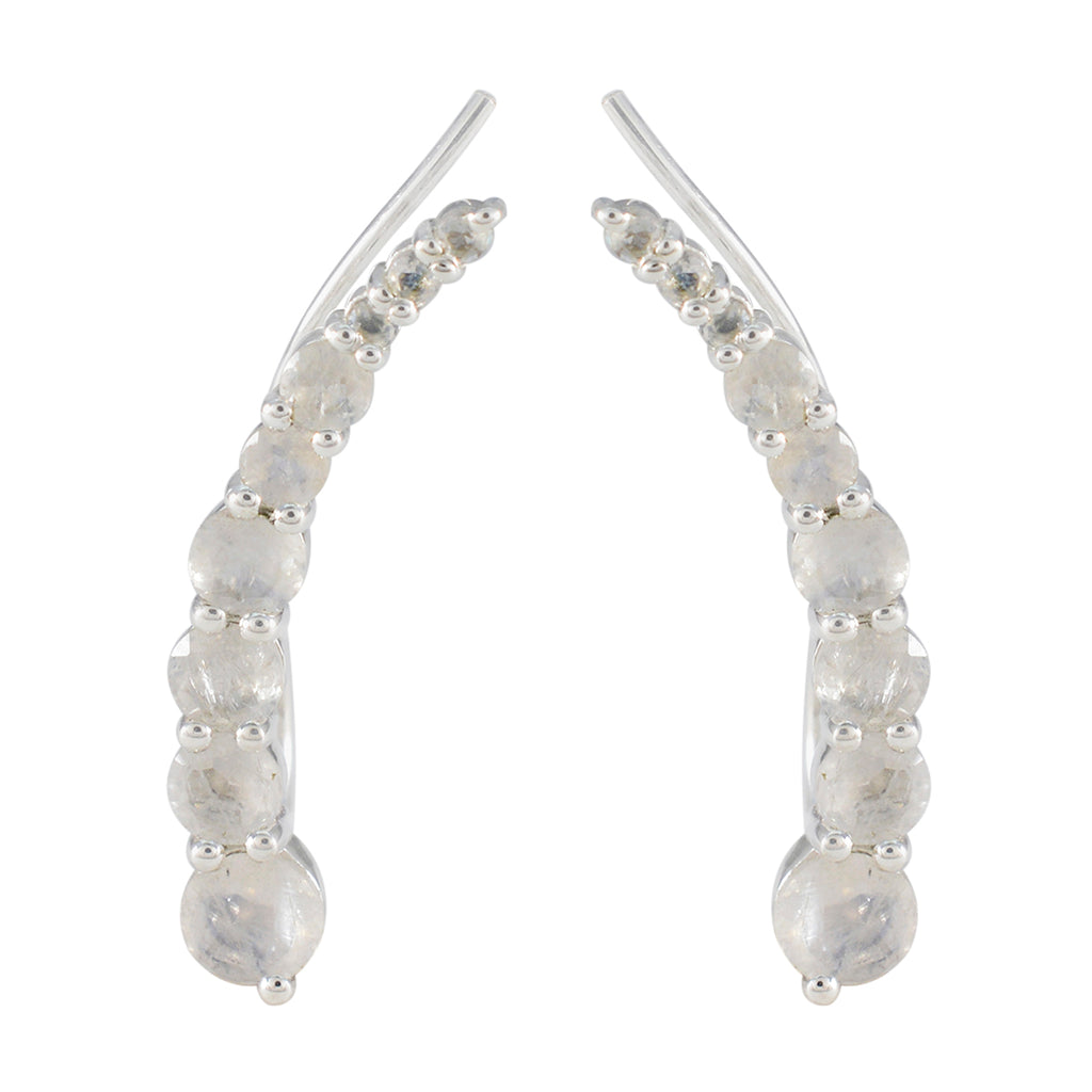Rainbow-Moonstone-Japanese-Andrea-multiple-EarCuff-White-925-Silver-Earring