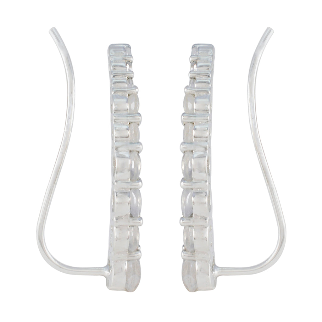 Rainbow-Moonstone-Japanese-Andrea-multiple-EarCuff-White-925-Silver-Earring