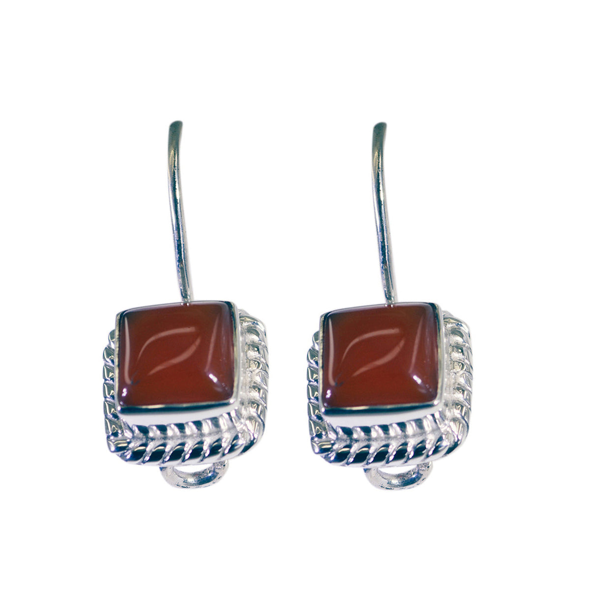 Red-Onyx-American-Camilla-multiple-Dangle-Red-925-Sterling-Silver-Earring Huvudsaklig produktbild