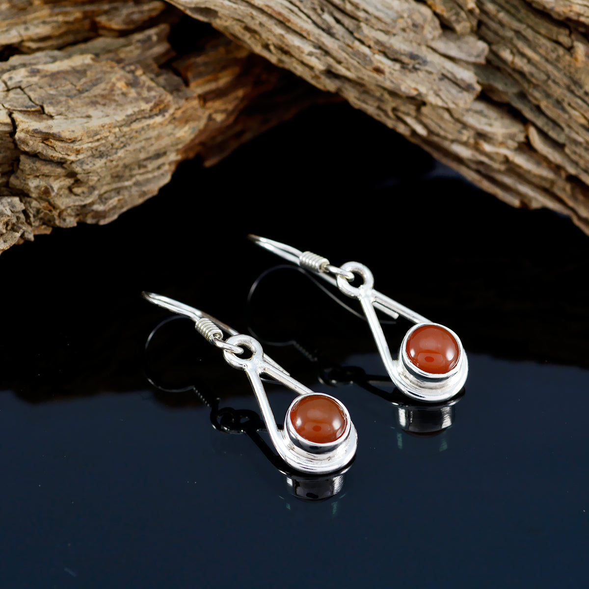 Red-Onyx-American-Lorena-multiple-Dangle-Red-92.5-Silver-Earring