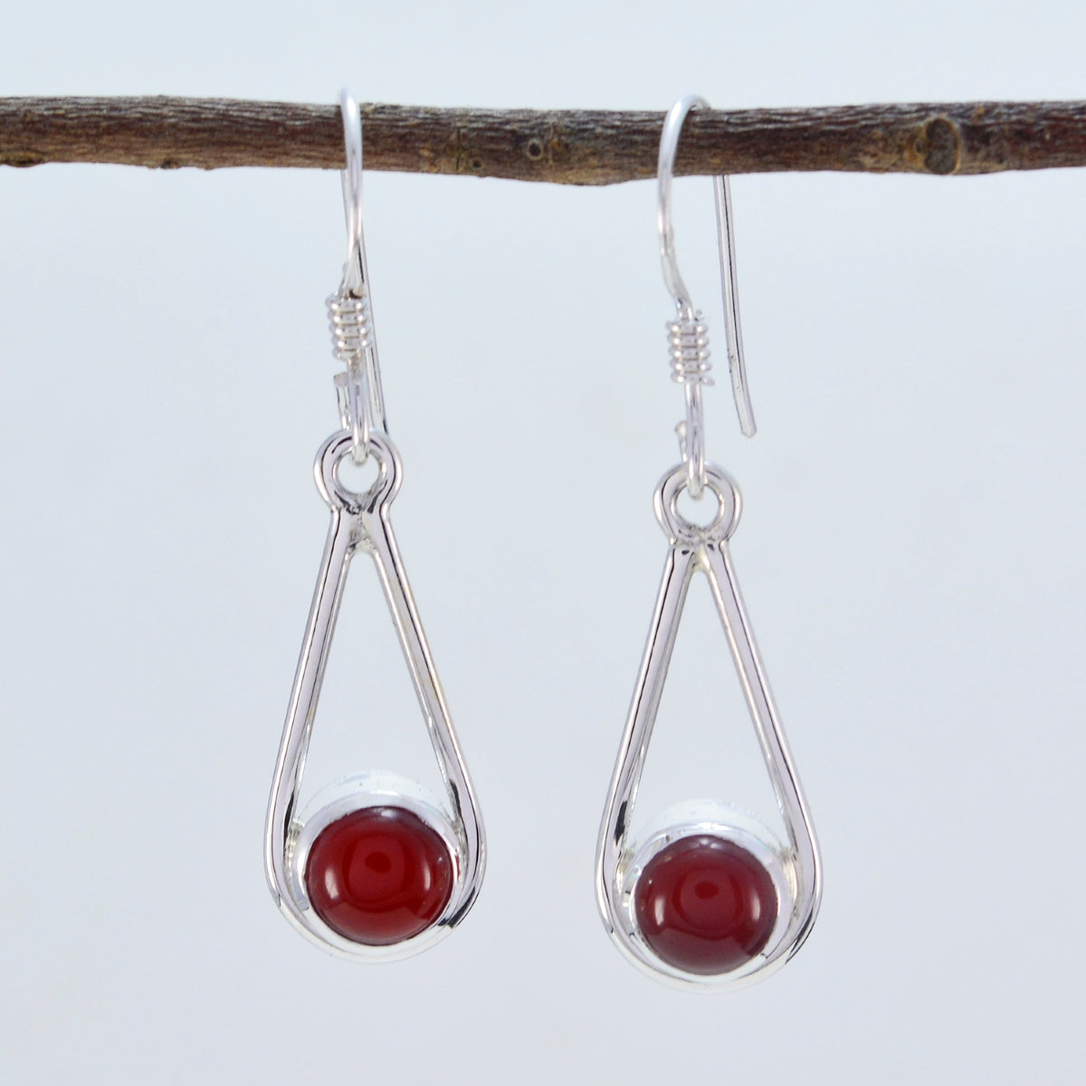 Red-Onyx-American-Lorena-multiple-Dangle-Red-92.5-Silver-Earring