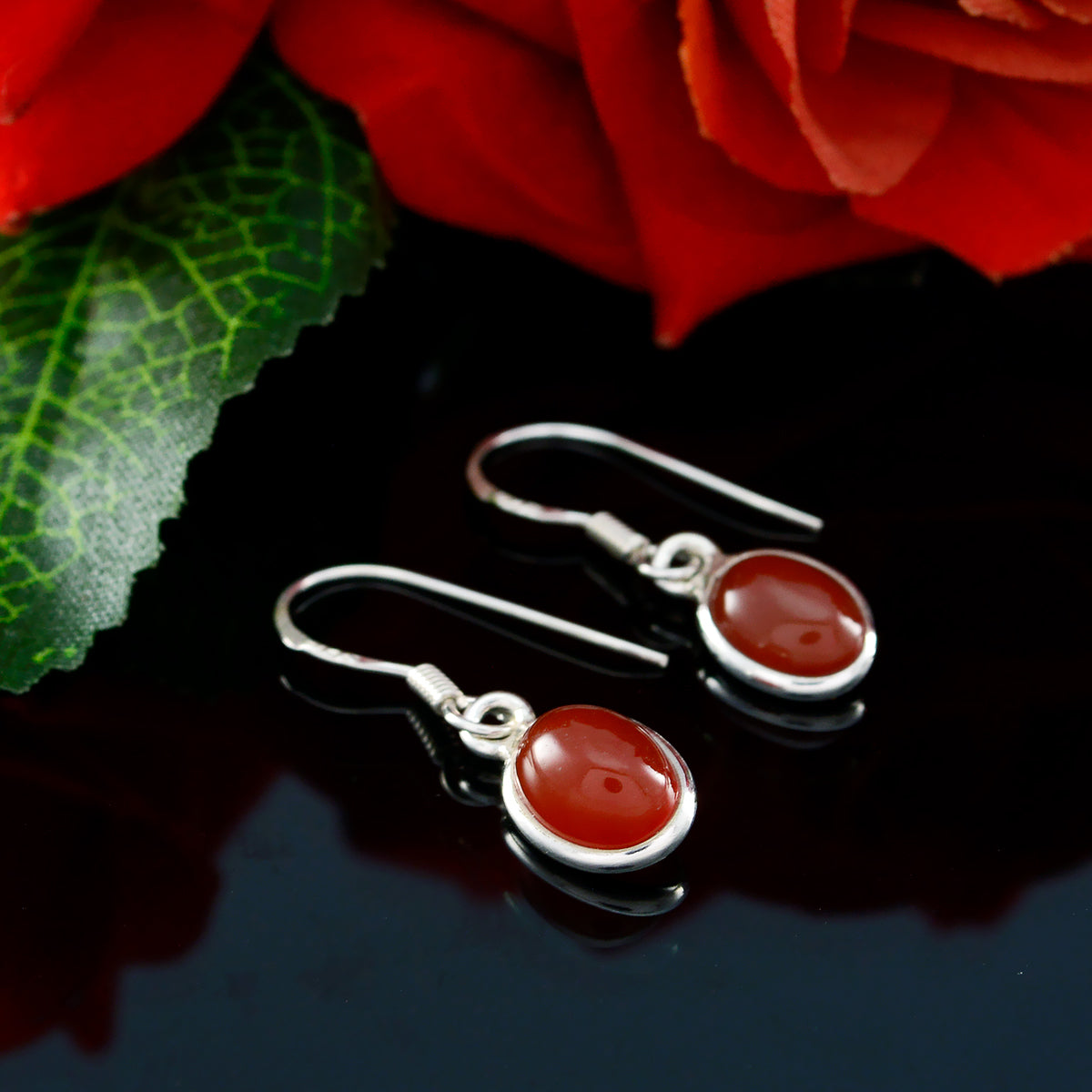 Red-Onyx-Turkish-Claire-multiple-Dangle-Red-925-Sterling-Silver-Earring