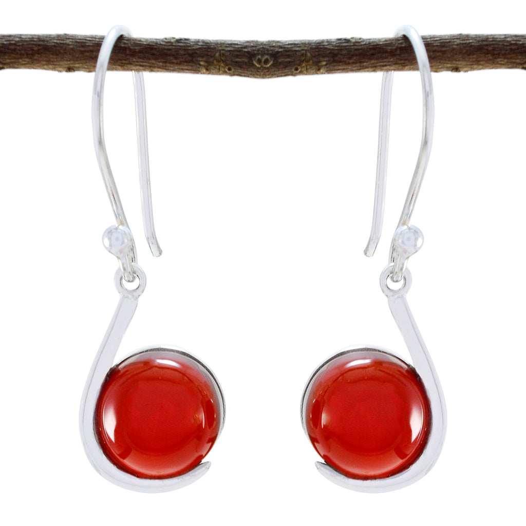 Red-Onyx-Mexican-Elena-Solitaire-Dangle-Red-Silver-Earring