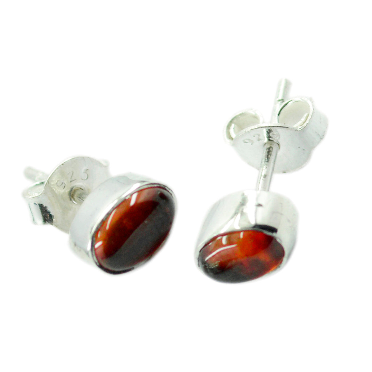 Red-Onyx-French-Emiliaa-Solitaire-Stud-Red-925-Sterling-Silver-Earring