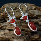 Red-Onyx-Moroccan-Hua-Toi-et-Moi-Dangle-Red-925-Sterling-Silver-Earring