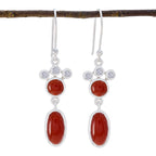 Red-Onyx-Moroccan-Hua-Toi-et-Moi-Dangle-Red-925-Sterling-Silver-Earring