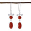 Red-Onyx-Moroccan-Hua-Toi-et-Moi-Dangle-Red-925-Sterling-Silver-Earring