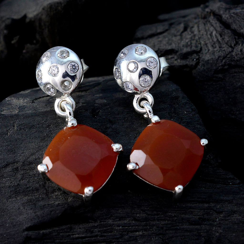 Red-Onyx-German-Emily-multiple-Stud-Red-Silver-Earring