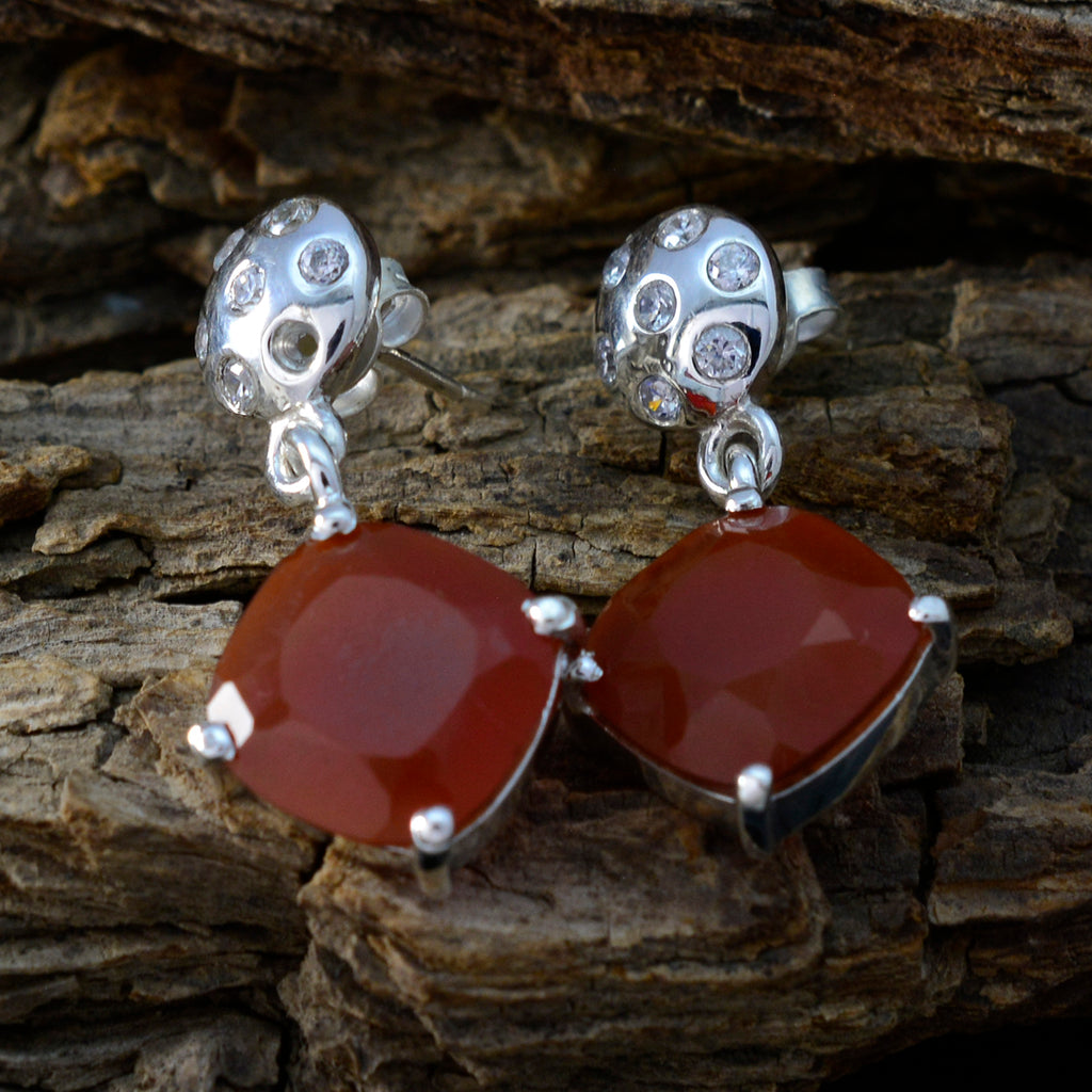 Red-Onyx-German-Emily-multiple-Stud-Red-Silver-Earring