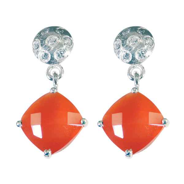 Red-Onyx-German-Emily-multiple-Stud-Red-Silver-Earring
