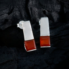 Red-Onyx-Moroccan-Marie-Solitaire-Stud-Red-92.5-Silver-Earring