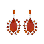 Red-Onyx-Italian-Bianca-multiple-Stud-Red-925-Silver-Earring