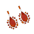 Red-Onyx-Italian-Bianca-multiple-Stud-Red-925-Silver-Earring