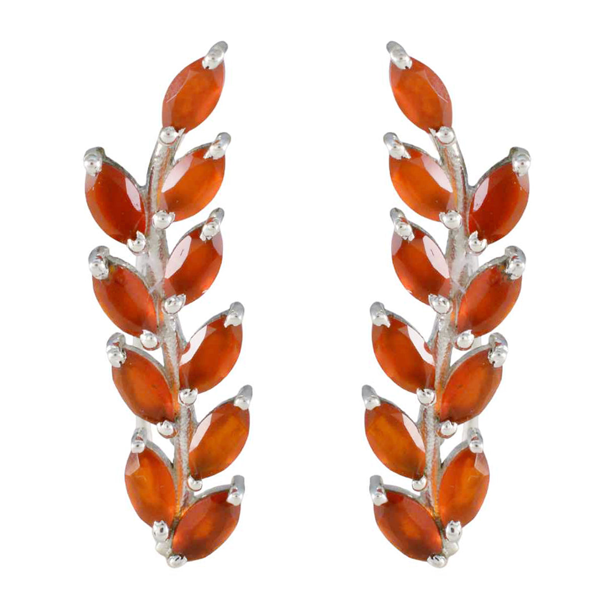 Red-Onyx-American-Genesis-multiple-Stud-Red-92.5-Silver-Earring