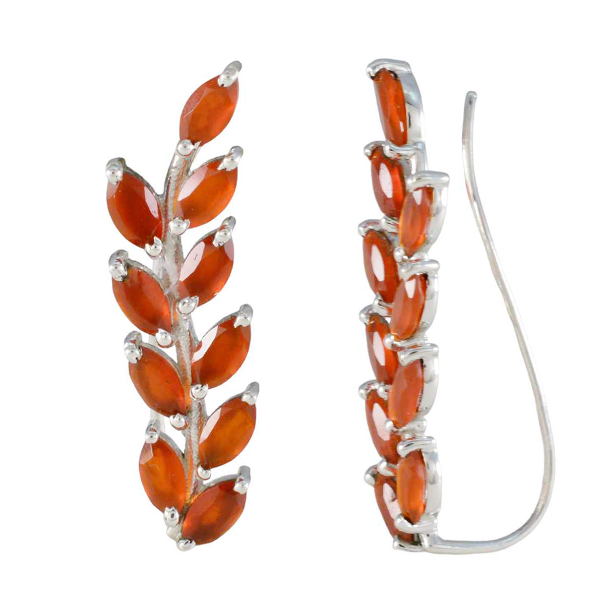Red-Onyx-American-Genesis-multiple-Stud-Red-92.5-Silver-Earring