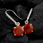 Red-Onyx-Korean-Giulia-multiple-Dangle-Red-925-Silver-Earring