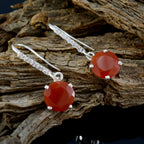 Red-Onyx-Korean-Giulia-multiple-Dangle-Red-925-Silver-Earring