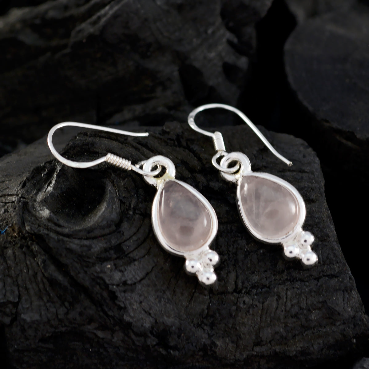 Rose-Quartz-Spanish-Lucia-multiple-Dangle-Pink-Sterling-Silver-Earring
