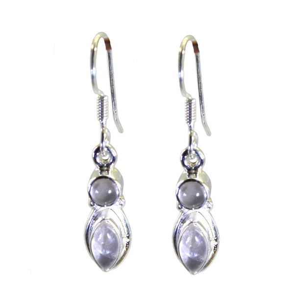 Rose-Quartz-French-Skylar-multiple-Dangle-Pink-Silver-Earring
