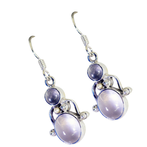 Rose-Quartz-Mexican-Harper-multiple-Dangle-Pink-925-Silver-Earring