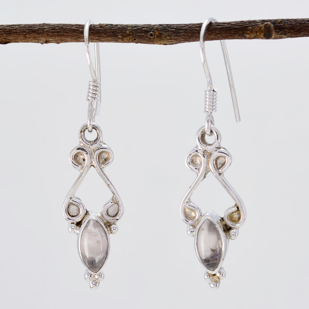 Rose-Quartz-Australian-Hazel-multiple-Dangle-Pink-925-Sterling-Silver-Earring