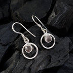 Rose-Quartz-French-Inès-multiple-Dangle-Pink-925-Sterling-Silver-Earring