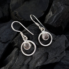 Rose-Quartz-French-Inès-multiple-Dangle-Pink-925-Sterling-Silver-Earring