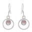 Rose-Quartz-French-Inès-multiple-Dangle-Pink-925-Sterling-Silver-Earring