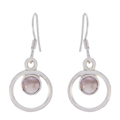 Rose-Quartz-French-Inès-multiple-Dangle-Pink-925-Sterling-Silver-Earring