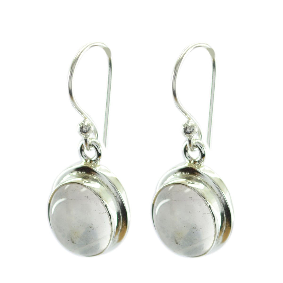 Rose-Quartz-Middle-Eastern-Ling-multiple-Dangle-Pink-Silver-Earring Huvudsaklig produktbild