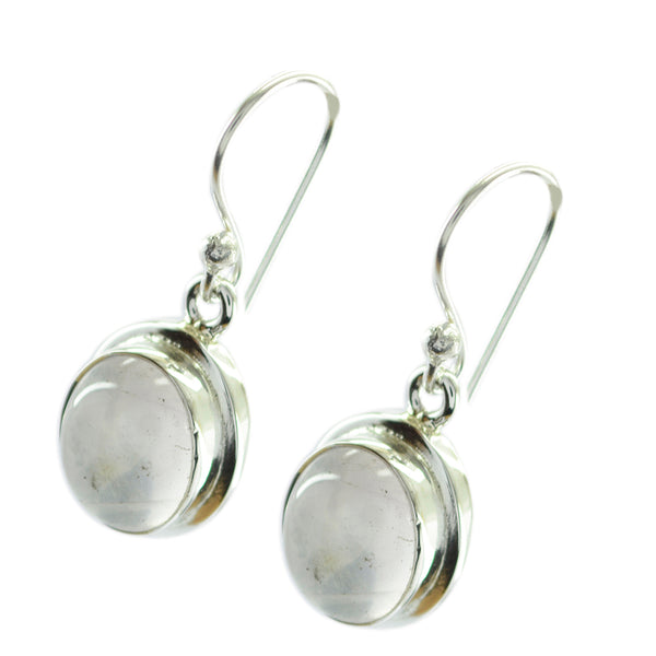 Rose-Quartz-Middle-Eastern-Ling-multiple-Dangle-Pink-Silver-Earring