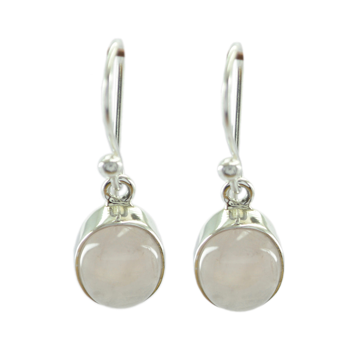 Rose-Quartz-Moroccan-Isla-multiple-Dangle-Pink-Sterling-Silver-Earring Imagen principal del producto