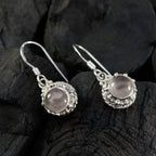 Rose-Quartz-Egyptian-Mila-multiple-Dangle-Pink-925-Sterling-Silver-Earring