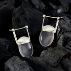 Rose-Quartz-American-Josephine-Solitaire-Dangle-Pink-925-Silver-Earring