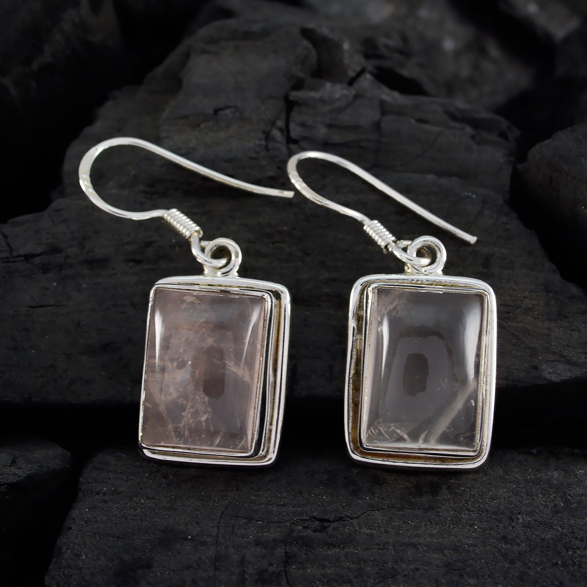 Rose-Quartz-Mexican-Freya-Solitaire-Dangle-Pink-Sterling-Silver-Earring