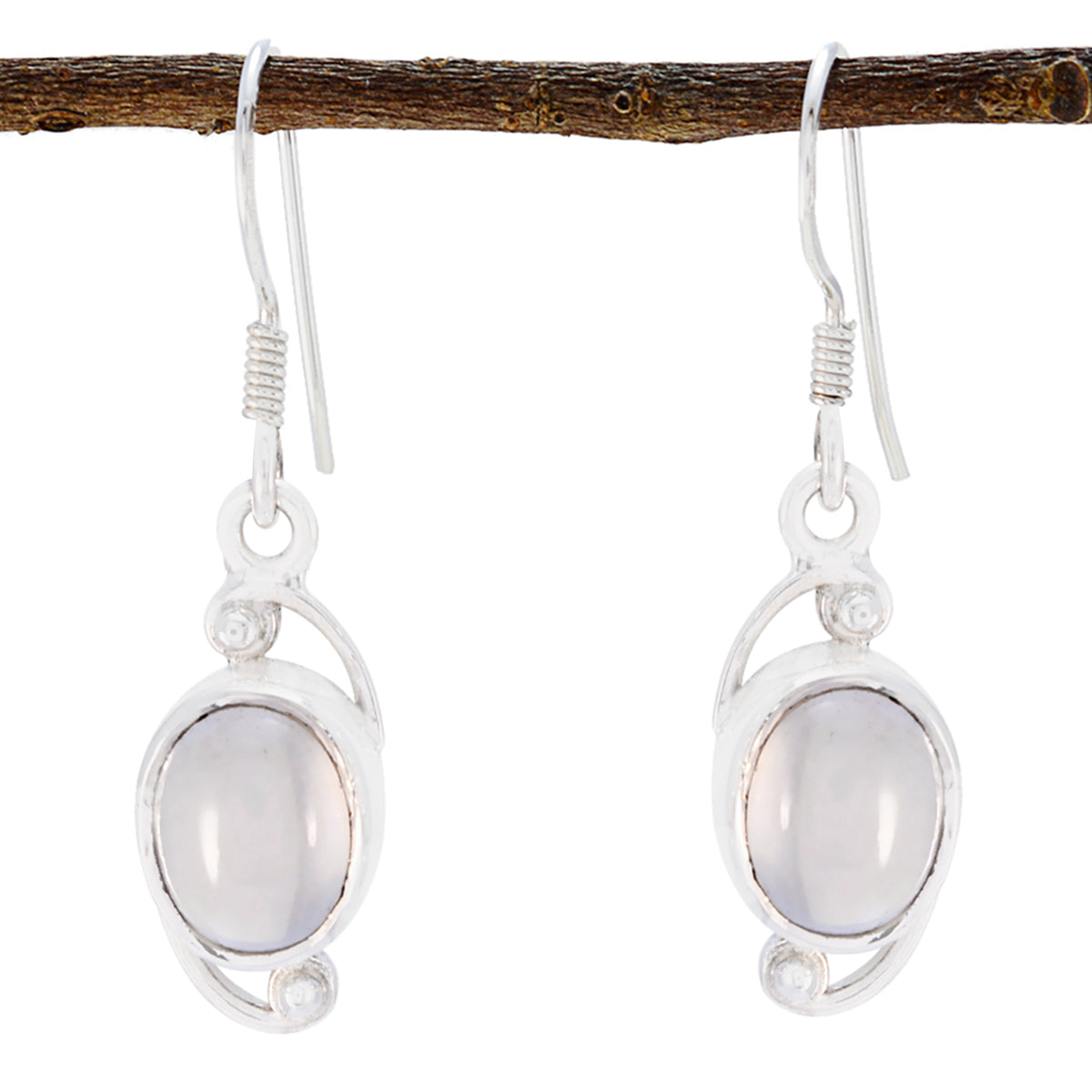 Rose-Quartz-Japanese-Katarina-Solitaire-Dangle-Pink-Sterling-Silver-Earring