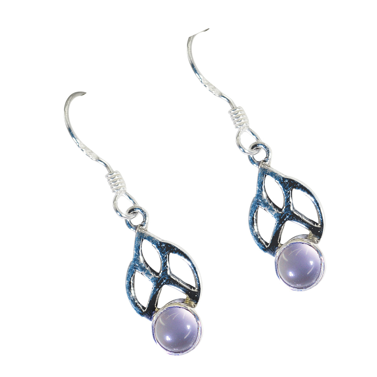 Rose-Quartz-Mexican-Layla-Solitaire-Dangle-Pink-92.5-Silver-Earring