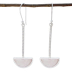 Rose-Quartz-Australian-Lea-Solitaire-Dangle-Pink-925-Sterling-Silver-Earring