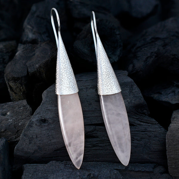 Rose-Quartz-Moroccan-Jiwoo-Solitaire-Dangle-Pink-Silver-Earring