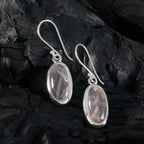Rose-Quartz-Spanish-Leah-Solitaire-Dangle-Pink-925-Sterling-Silver-Earring